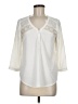 American Eagle Outfitters 100% Polyester Ivory 3/4 Sleeve Blouse Size M - photo 1