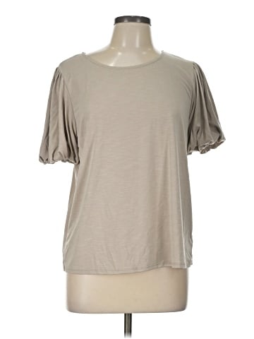 Green Envelope Short Sleeve Top (view 1)