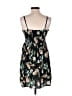 Xhilaration 100% Polyester Floral Black Cocktail Dress Size S - photo 2