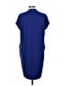 Halogen Solid Blue Casual Dress Size L - photo 2