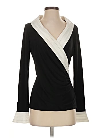 White House Black Market Long Sleeve Blouse (view 1)