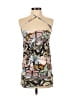 Missguided Print Tan Ivory Casual Dress Size 2 - photo 1
