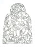 Adidas 100% Polyester White Pullover Hoodie Size 10 - 12 - photo 2