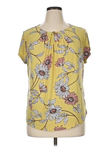 Liz Claiborne Short Sleeve Blouse (view 1)