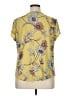 Liz Claiborne Yellow Short Sleeve Blouse Size XL - photo 2