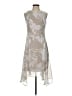 Chaps 100% Polyester Gray Cocktail Dress Size 4 - photo 1
