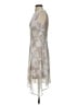 Chaps 100% Polyester Gray Cocktail Dress Size 4 - photo 5