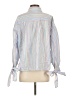 Maeve Stripes Blue 3/4 Sleeve Blouse Size S (petite) - photo 2