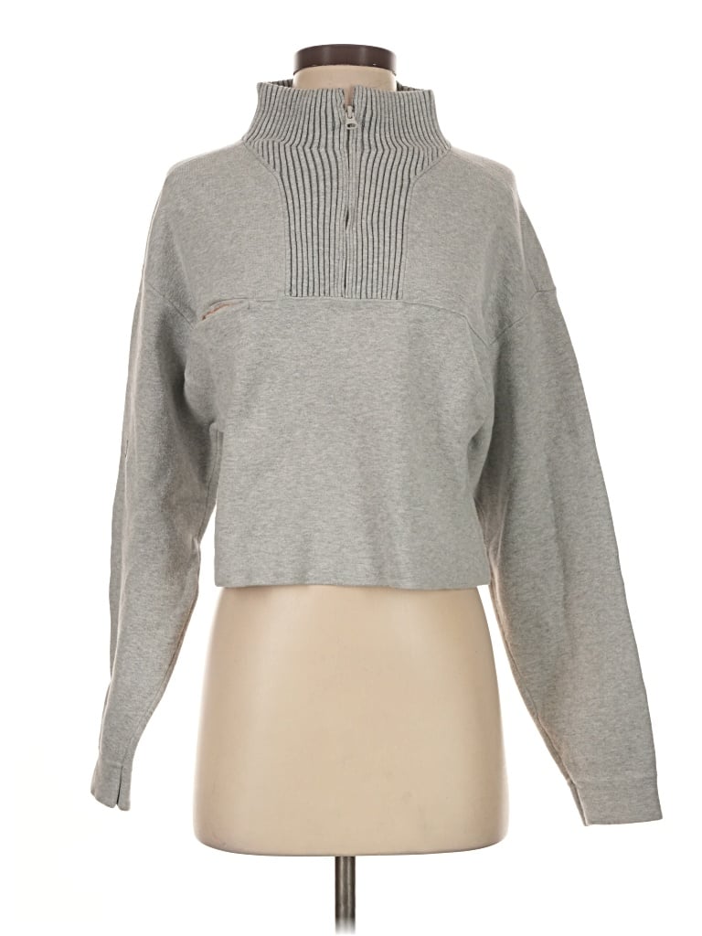 Pre-owned Lunya Turtleneck Sweater In Gray