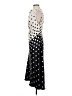 Halston 100% Polyester Polka Dots Black Cocktail Dress Size 6 - photo 5