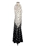 Halston 100% Polyester Polka Dots Black Cocktail Dress Size 6 - photo 4