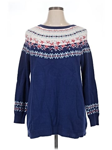 Woman Within Pullover Sweater (view 1)