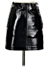 Lamarque 100% Leather Black Leather Skirt Size 0 - photo 1