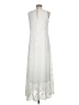 Calvin Klein 100% Polyester Ivory Casual Dress Size 8 - photo 2