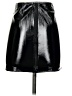 Lamarque 100% Leather Black Leather Skirt Size 0 - photo 2