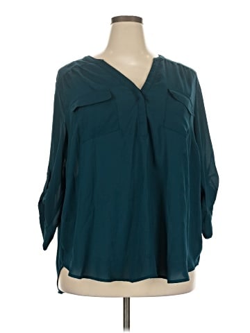Torrid 3/4 Sleeve Blouse (view 1)
