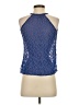 Zoa Blue Sleeveless Blouse Size XXS - photo 2
