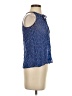 Zoa Blue Sleeveless Blouse Size XXS - photo 4
