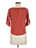 I.N. Studio 100% Rayon Orange 3/4 Sleeve Blouse Size M (petite) - photo 2