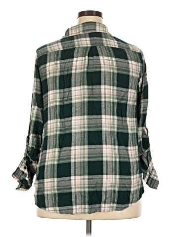 Market and Spruce 3/4 Sleeve Button-Down Shirt (view 2)