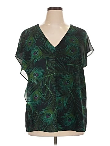 MICHAEL Michael Kors Short Sleeve Blouse (view 1)
