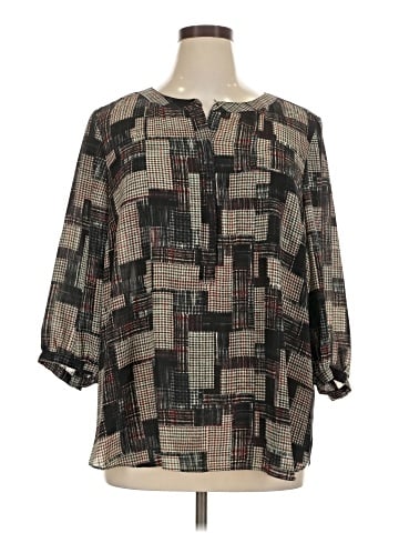 Not Your Daughter's Jeans 3/4 Sleeve Blouse (view 1)