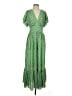 Max Studio 100% Polyester Paisley Green Casual Dress Size S - photo 1