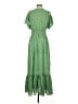 Max Studio 100% Polyester Paisley Green Casual Dress Size S - photo 2