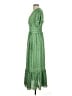 Max Studio 100% Polyester Paisley Green Casual Dress Size S - photo 5