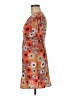 Final Touch 100% Polyester Print Orange Casual Dress Size 8 - photo 5
