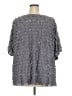 Fashion Bug Gray Short Sleeve Blouse Size 4X - photo 2