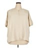 Max Studio 100% Polyester Ivory Short Sleeve Blouse Size 2X - photo 1