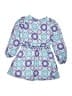 Nannette 100% Polyester Paisley Blue Dress Size 7 - 8 - photo 2