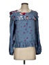 Jill Jill Stuart Blue Long Sleeve Blouse Size S - photo 1