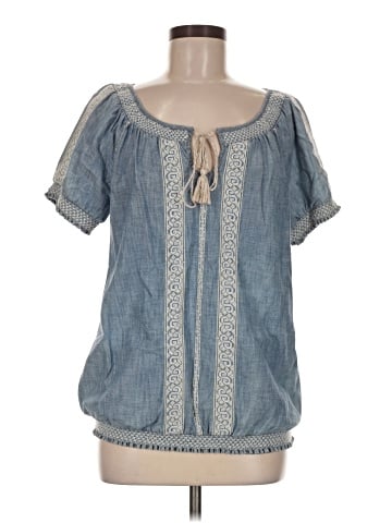 Lucky Brand Short Sleeve Blouse (view 1)