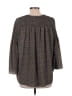 MICHAEL Michael Kors Gray 3/4 Sleeve Blouse Size L - photo 2