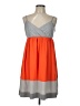 Gianni Bini Color Block Orange Casual Dress Size L - photo 1
