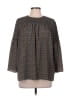 MICHAEL Michael Kors Gray 3/4 Sleeve Blouse Size L - photo 1
