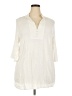 ELOQUII Ivory 3/4 Sleeve Blouse Size 18 Plus - photo 1