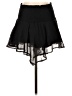 ASOS 100% Polyester Solid Black Casual Skirt Size 0 - photo 1