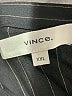 Vince. 100% Rayon Stripes Black Long Sleeve Blouse Size XXL - photo 4