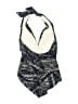 MICHAEL Michael Kors Print Black One Piece Swimsuit Size 8 - photo 2