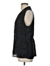 Nic + Zoe 100% Polyester Polka Dots Black Sleeveless Blouse Size L - photo 5