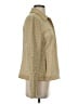 Dana Buchman 100% Leather Houndstooth Gold Leather Jacket Size 4 - photo 4