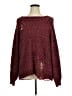 Umgee Tweed Burgundy Pullover Sweater Size 1X - photo 1