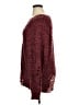 Umgee Tweed Burgundy Pullover Sweater Size 1X - photo 5