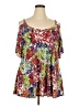 Karen Kane Red Short Sleeve Blouse Size 2X - photo 1