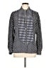 Evan Picone 100% Polyester Houndstooth Blue Long Sleeve Blouse Size 10 - photo 1