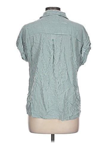 Cosmic Blue Love Short Sleeve Blouse (view 2)
