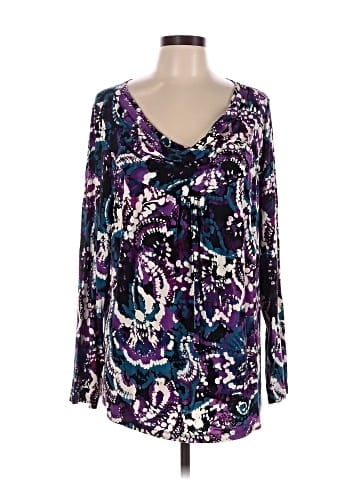 Kelly By Clinton Kelly Long Sleeve Blouse (view 1)